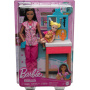 Muñeca Barbie pediatra y set de juego de médico con accesorios, uniforme rosado para niños de 3 años en adelante (rosa)