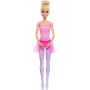  Barbie Muñeca Bailarina de Ballet Rubia articulada con tutú Rosa y moño