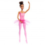 Surtido Muñeca Barbie Bailarina de Ballet articulada con tutú Rosa y moño (castaña)