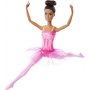 Surtido Muñeca Barbie Bailarina de Ballet articulada con tutú Rosa y moño (castaña)