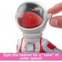 Muñeca Barbie del 65.º aniversario y 10 accesorios, set de astronauta con muñeca morena, vehículo rodante, casco espacial con escudo giratorio y más