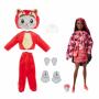 Muñeca Barbie Cutie Reveal serie 6 con un disfraz de panda rojo de peluche