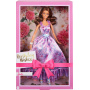 Muñeca coleccionable Barbie Signature Birthday Wishes con vestido lila y embalaje para regalo