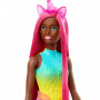 Muñeca Barbie Unicornio con cabello de fantasía de 7 pulgadas de largo y accesorios para jugar con peinados