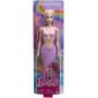 Muñeca Barbie Sirena Pelo Rosa y Morado