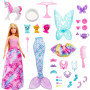 Calendario de Adviento de Barbie Dreamtopia con muñeca y 24 sorpresas como mascotas, ropa y accesorios