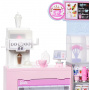 Barbie Coffee Shop Playset con muñeca barista rubia y más de 12 accesorios, incluyendo cafetera, batidora, comida, tazas y más