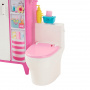 Juego de baño de Barbie con 19 accesorios para casa de muñecas, que incluye bañera, inodoro y tocador