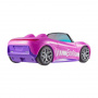 Hot Wheels Barbie Descapotable teledirigido, coche rosa de juguete por control remoto con capacidad para dos muñecas Barbie, con maletero que se abre y hoja de pegatinas para personalizarlo