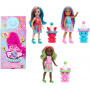 Barbie Pop Reveal Colección Batidos Chelsea Conjunto con 5 sorpresas, incluida muñeca pequeña perfumada, una mascota con barriguita que sobresale y cambio de color