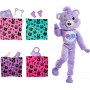 Muñeca Barbie Cutie Reveal Care Bears Series y accesorios con disfraz de oso de peluche Cheer Bear, 10 sorpresas