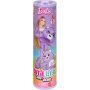 Muñeca Barbie Cutie Reveal Care Bears Series y accesorios con disfraz de oso de peluche Cheer Bear, 10 sorpresas