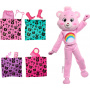 Muñeca Barbie Cutie Reveal Care Bears Series y accesorios con disfraz de oso de peluche Cheer Bear, 10 sorpresas