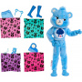 Muñeca Barbie Cutie Reveal Care Bears Series y accesorios con disfraz de oso de peluche Cheer Bear, 10 sorpresas