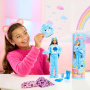 Muñeca Barbie Cutie Reveal Care Bears Series y accesorios con disfraz de oso de peluche Cheer Bear, 10 sorpresas