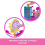 Mini Barbieland, tienda de mascotas coleccionable de Barbie, con muñeca Barbie de 1,5 pulgadas y áreas de juego interactivas para divertirse contando historias