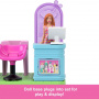 Set de juego de peluquería coleccionable Barbie Mini Barbieland con muñeca Barbie de 1,5 pulgadas, áreas de juego interactivas para divertirse contando historias