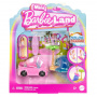 Conjunto de muñeca y vehículo Barbie Mini Barbieland con muñeca de 1,5 pulgadas y convertible playero con cambio de color