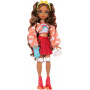 Muñeca Teresa Barbie Dream Besties Patinadora articulada con Pelo castaño y 9 Piezas temáticas de Videojuegos