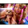 Cabeza de peinado Barbie Glamour Pup