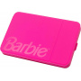 Espejo de viaje Barbie de eKids con luz y soporte ajustable, espejo de maquillaje irrompible con batería recargable