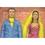 Muñecas Barbie and Ken in India Gift Set Limited Edition (Azul y verde)