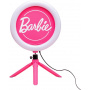 Barbie Streaming Light - Anillo de luz ajustable con licencia oficial con soporte para teléfono, 3 modos de luz, cálido, frío y neutro, regalo para niñas Paladone