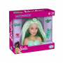 Cabezal de peluquería Barbie Styling especial pelo verde 15cm