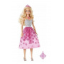 Muñeca Barbie Princesa y Collar de Regalo para Niña (rubia)
