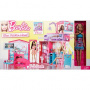 Set de muñeca y Barbie Glam House