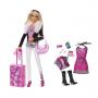 Muñeca Glam Barbie Fashionistas Swappin' Styles World Tour (Target)