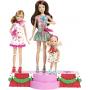 Muñecas navideñas mágicas Barbie, Stacie, Skipper y Chelsea