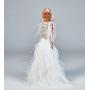 Muñeca Barbie White Feathered Gown