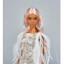 Muñeca Barbie White Feathered Gown