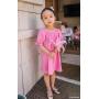 Mini Vestido Nikki Barbie Rosa Lino para niña