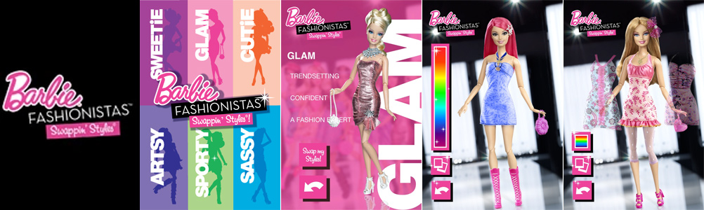 Aplicación Barbie® Fashionistas™ Swappin' Styles®