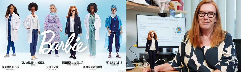 Barbie representa personal sanitario y científico para homenajear su lucha contra la pandemia