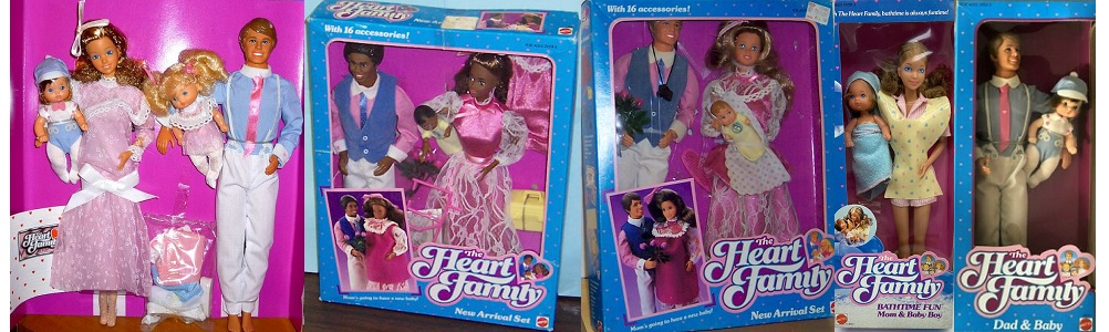 Familia corazón de Barbie (Barbie heart family)