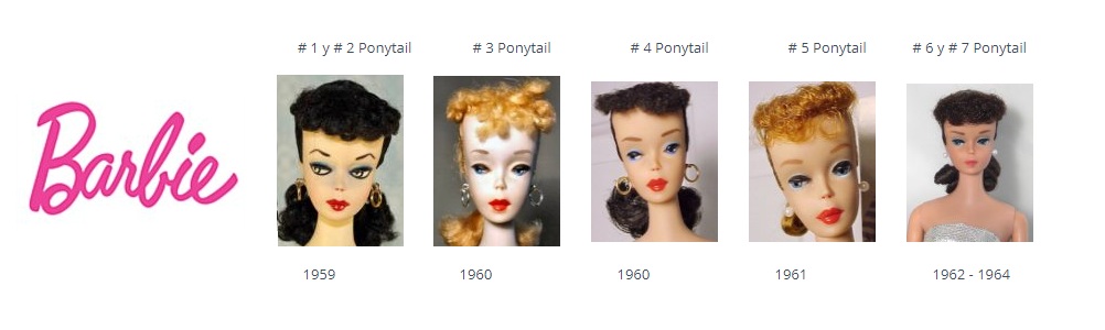 Guía comparativa de muñecas Barbie vintage Ponytail
