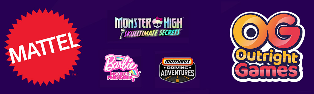 Mattel y Outright Games: Barbie Project Friendship, Monster High: Skulltimate Secrets, Matchbox Driving Adventures