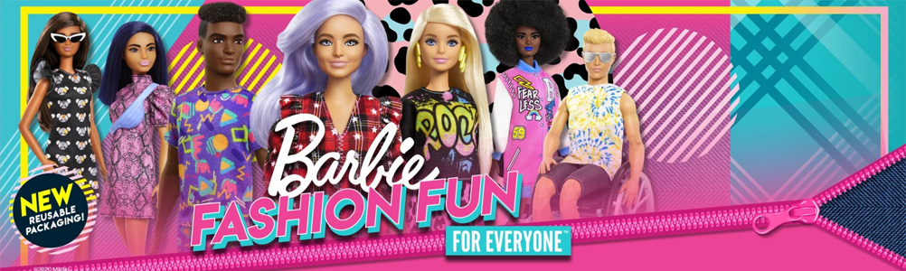 Nuevo empaque reutilizable para Barbie Fashionistas