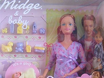 Barbie Embarazada Midge Y Bebe